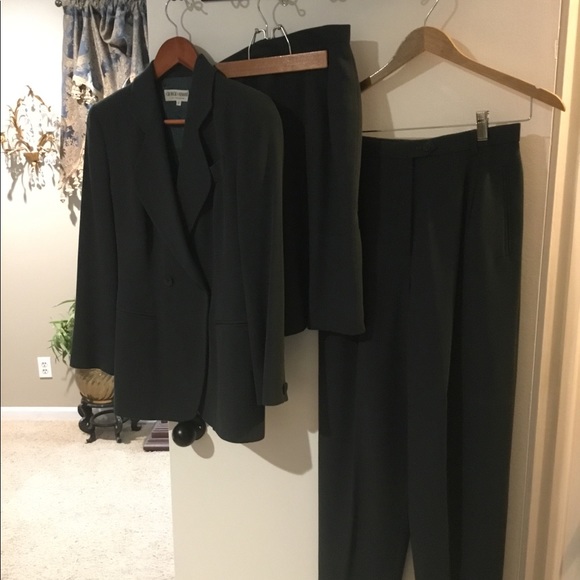 Green Giorgio Armani 3 Pieces Designer Suit